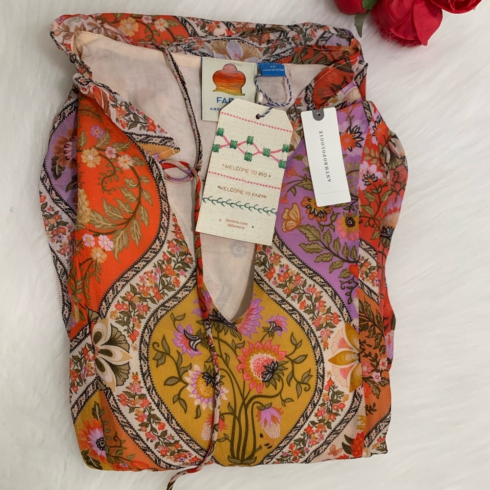 Anthropologie farm rio mosaic maxi dress - Picture 6 of 11